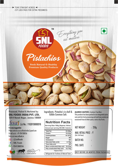 SNL Premium Pistachios 250g